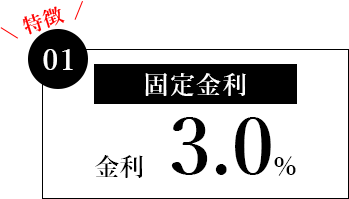 金利　3.0%