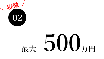 最大　500万円